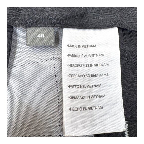 Oak Hill Mens Gray Checkered Polyester Shorts Size 48 Chino Casual Golf Big Tall - Picture 4 of 6